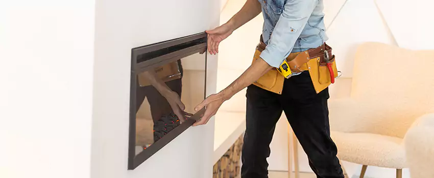 Metal Fireplace Installation in Lake in the Hills, Illinois