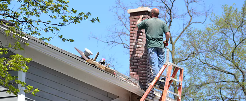Vinyl and PVC Chimney Flashing Installation in Lake in the Hills, IL